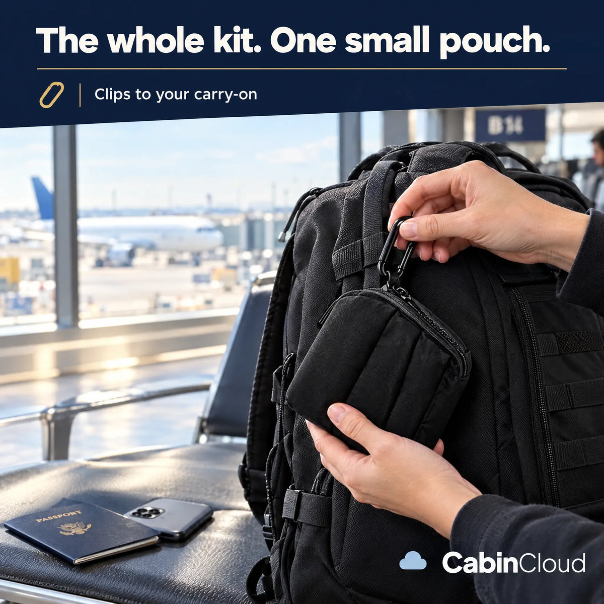 CabinCloud™ 3-in-1 Travel Set To Sleep Upright Anywhere
