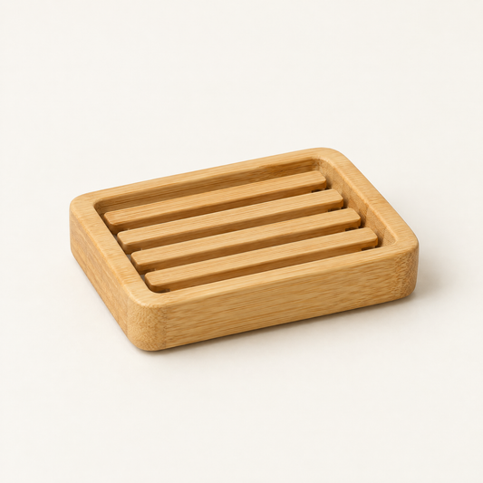 Bamboo soap dish